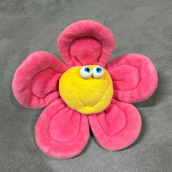 Funny Friends Jennifer Mazur Plush Flower Pink Yellow Green Orange - Picture 1 of 9